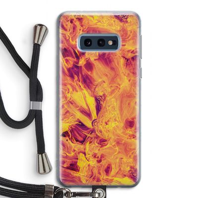 Eternal Fire: Samsung Galaxy S10e Transparant Hoesje met koord