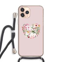GRL PWR Flower: iPhone 11 Pro Transparant Hoesje met koord