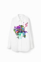 Arty oversized blouse M. Christian Lacroix - WHITE - S/M