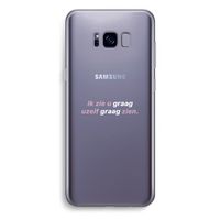 uzelf graag zien: Samsung Galaxy S8 Plus Transparant Hoesje