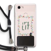 It's Lit: Pixel 3 Transparant Hoesje met koord