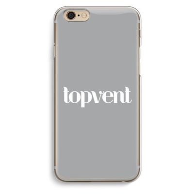 Topvent Grijs Wit: iPhone 6 / 6S Transparant Hoesje