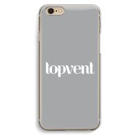 Topvent Grijs Wit: iPhone 6 / 6S Transparant Hoesje Topvent Grijs Wit: iPhone 6 / 6S Transparant Hoesje