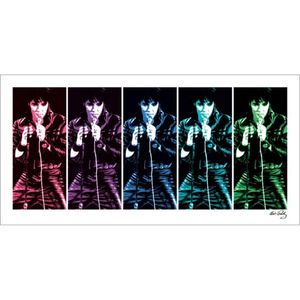 Kunstdruk Elvis Presley 68 Comeback Special Pop Art 100x50cm