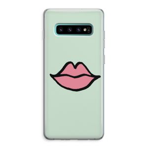 Kusje: Samsung Galaxy S10 Plus Transparant Hoesje