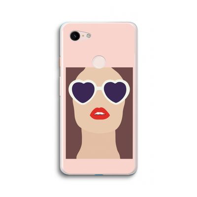 Red lips: Google Pixel 3 XL Transparant Hoesje