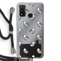Vogeltjes: Huawei P Smart (2020) Transparant Hoesje met koord