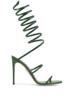 René Caovilla Cleo crystal 105mm sandals - Vert - thumbnail