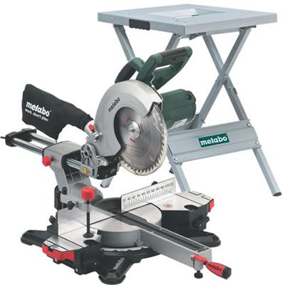 Metabo kgs 254 m afkortzaag + ums onderstel | 1800 watt met trekfunctie - 690618000 Metabo kgs 254 m afkortzaag + ums onderstel | 1800 watt met trekfunctie - 690618000