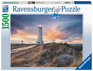 Ravensburger puzzel 1500 stukjes de vuurtoren van Akranes