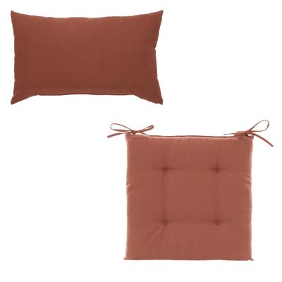 Hesperide tuinkussen set - terracotta - polyester - uv/waterbestendig