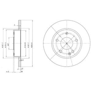 Delphi Diesel Remschijf BG3394