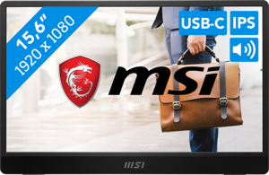 MSI Pro MP161 E2 Zwart 39,6 cm (15.6") LED 1920 x 1080 Pixels