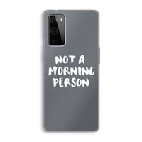 Morning person: OnePlus 9 Pro Transparant Hoesje