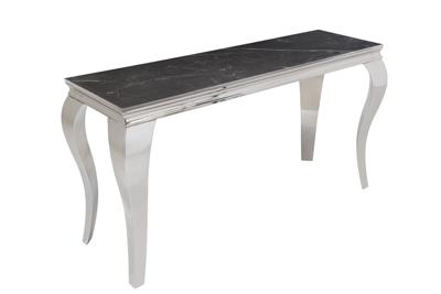 Console MODERN BAROCK 140cm chroom gesinterd steen - 44367