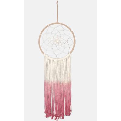 Macramé Dromenvanger Rond Roze (103 x 32 x 32 cm)