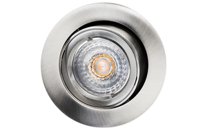 Jupiter geb.staal 6.2W LED GU10 230V 3000K