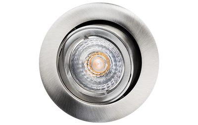 Jupiter geb.staal 6.2W LED GU10 230V 3000K