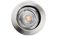 Jupiter geb.staal 6.2W LED GU10 230V 3000K