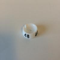 MB wit/zwart 48 voor op kledinghanger