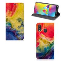 Bookcase Samsung Galaxy M20 Watercolor Dark