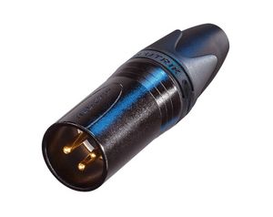 Neutrik NC3MXX-B Male XLR kabeldeel 3p zwart