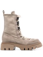 Brunello Cucinelli bottines lacées à semelle épaisse - Tons neutres