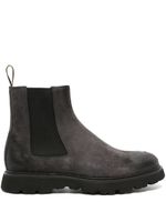 Doucal's burnished-finish suede ankle boots - Gris - thumbnail