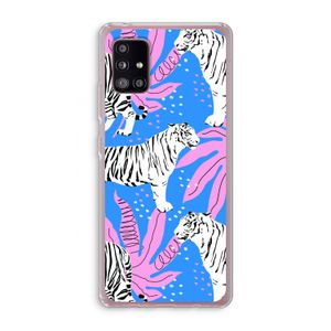 Tijger: Samsung Galaxy A51 5G Transparant Hoesje