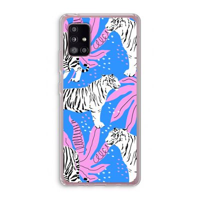Tijger: Samsung Galaxy A51 5G Transparant Hoesje