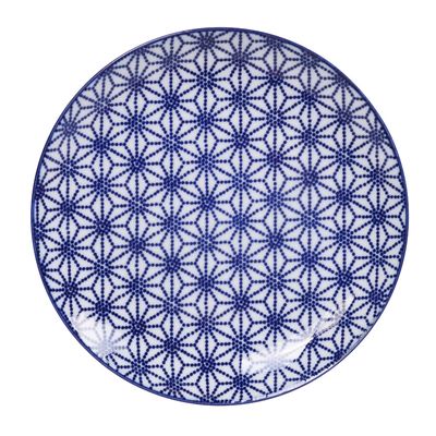 Dinerbord Nippon Blue - Tokyo Design Studio - Sterrenpatroon - 25.7 x 3cm