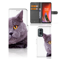 OnePlus Nord 2 5G Telefoonhoesje met Pasjes Kat