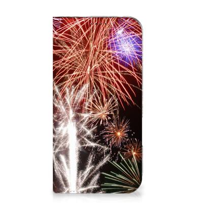 iPhone 16 Plus Hippe | Standcase | Vuurwerk iPhone 16 Plus Hippe | Standcase | Vuurwerk