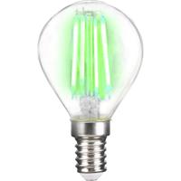 LightMe LM85312 LED-lamp Energielabel B (A - G) E14 Kogel 4 W Groen (Ø x l) 45 mm x 78 mm Filament / Retro-LED 1 stuk(s)