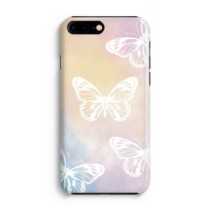 White butterfly: Volledig Geprint iPhone 7 Plus Hoesje