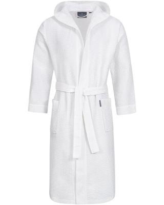Morgenstern Morgenstern badjas Andrea wafelstof met Capuchon 120cm Wit XXL