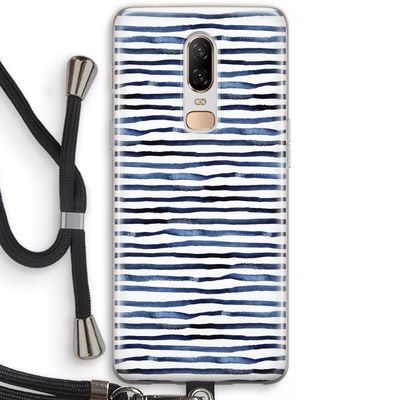 Verrassende lijnen: OnePlus 6 Transparant Hoesje met koord
