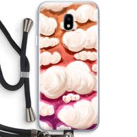 Katoen Wolken: Samsung Galaxy J3 (2017) Transparant Hoesje met koord