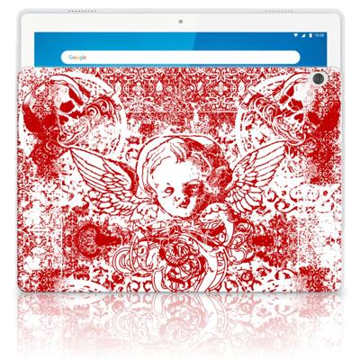 Tablet BackCover Lenovo Tab M10 Angel Skull Rood