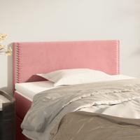 Hoofdbord 80x5x78/88 cm fluweel roze
