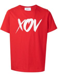 Ports V t-shirt à slogan imprimé - Rouge