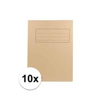 10x dossiermappen 24 x 35 cm beige