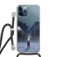 Wanderlust: iPhone 12 Pro Transparant Hoesje met koord