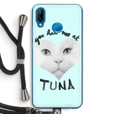 You had me at tuna: Huawei P20 Lite Transparant Hoesje met koord