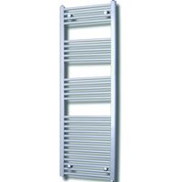 Elektrische Design Radiator Sanicare Plug & Play 172x60 cm Zilver Grijs 1127 Watt Met Chroom Thermostaat Links Sanicare