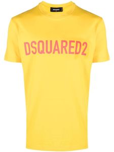 DSQUARED2 t-shirt à logo imprimé - Jaune