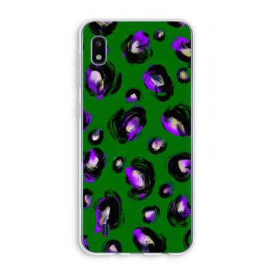 Green Cheetah: Samsung Galaxy A10 Transparant Hoesje