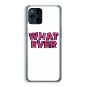 Whatever: Oppo Find X3 Transparant Hoesje