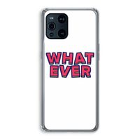 Whatever: Oppo Find X3 Transparant Hoesje