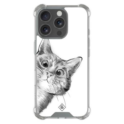 iPhone 16 Pro Max shockproof hoesje - Kat kiekeboe